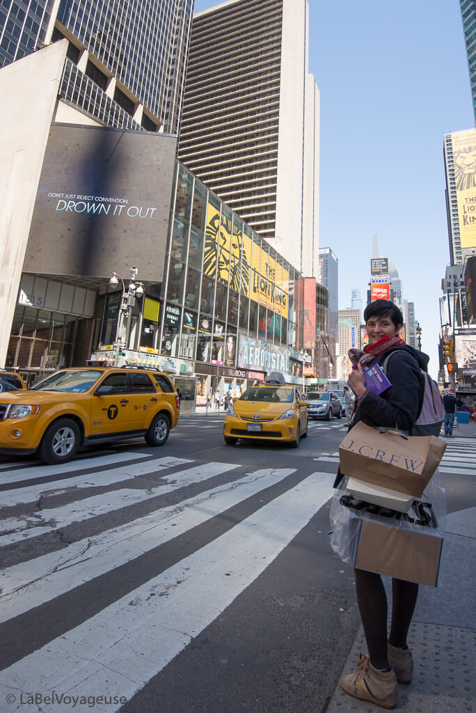 Virginie Beaudouin-Lafon en shopping à New York